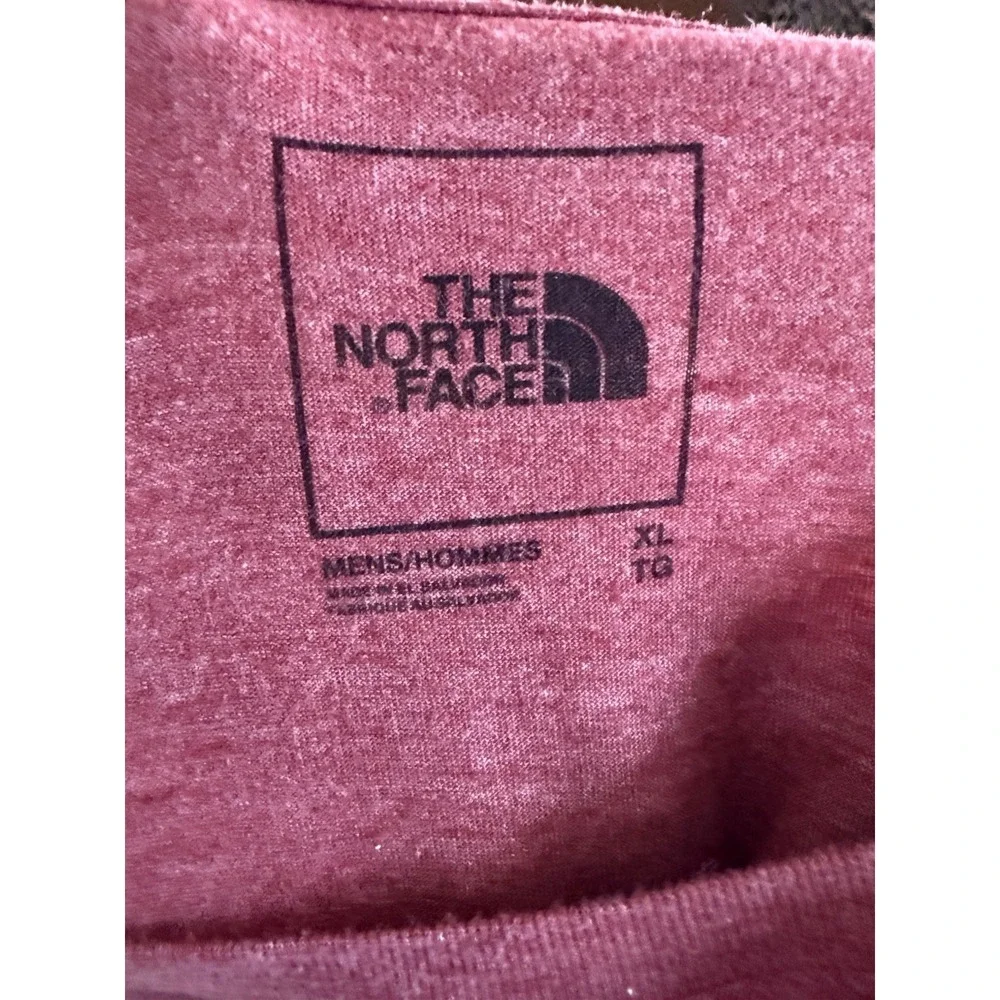 The North Face Mens Dark Red Long‎ Sleeve  T-Shirt Logo SanFrancisco Size XL
